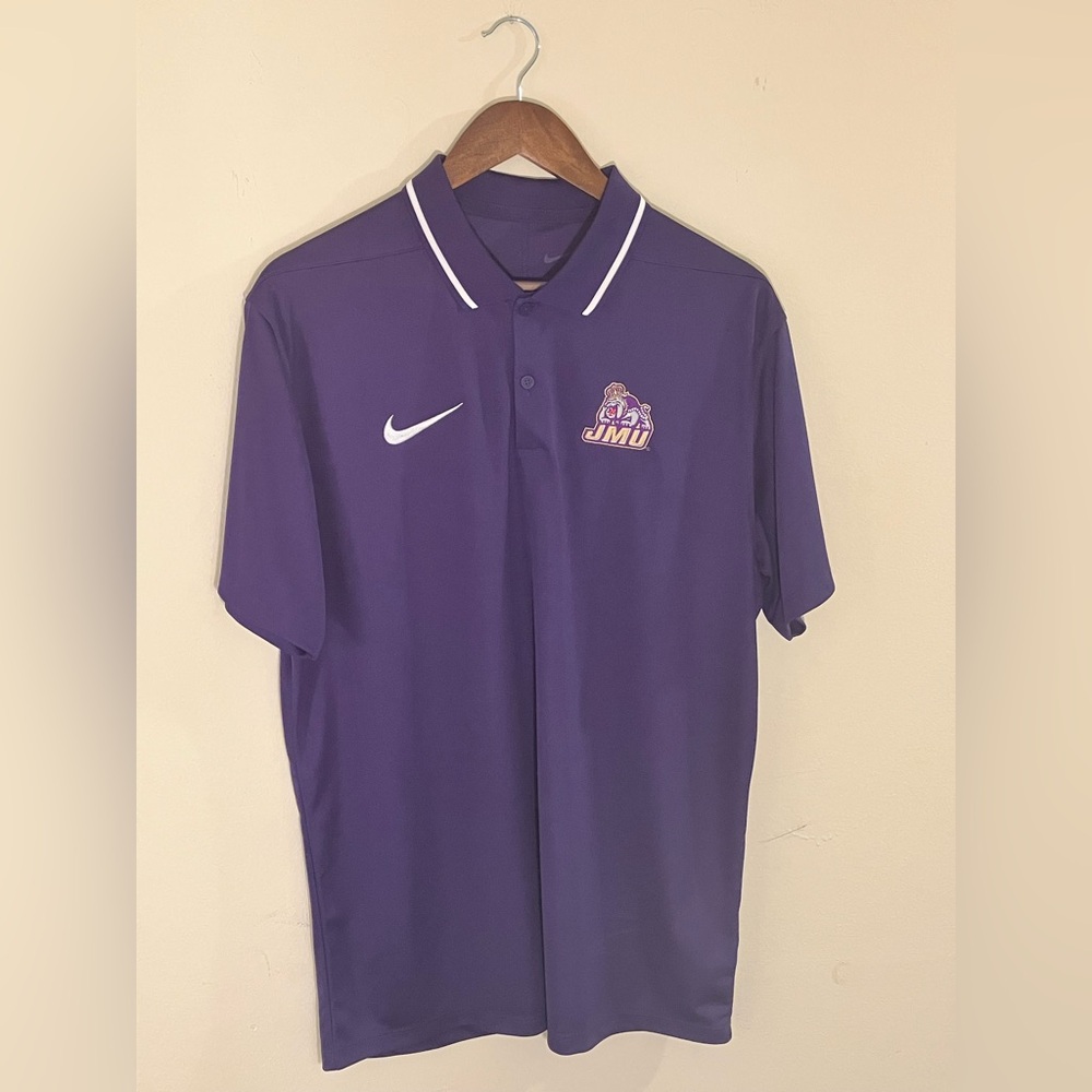 Nike Purple JMU Polo Shirt